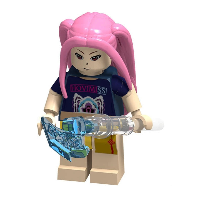 KPOP Demon Hunters Cartoon Model Ornament Kawaii Mini Action Figure Assembly Fans Collection Figures Desktop Decoration Gift