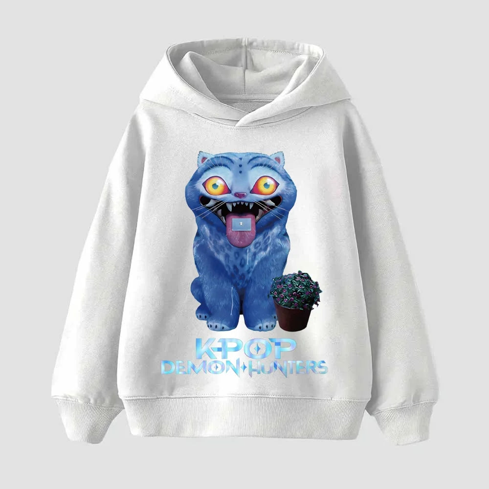 KPop Demon Hunters Hoodies For Kid's Autumn Winter New Cotton Hoodie Fashion 2025 Movie Hoody For Adult Kids Mother-to-be Top