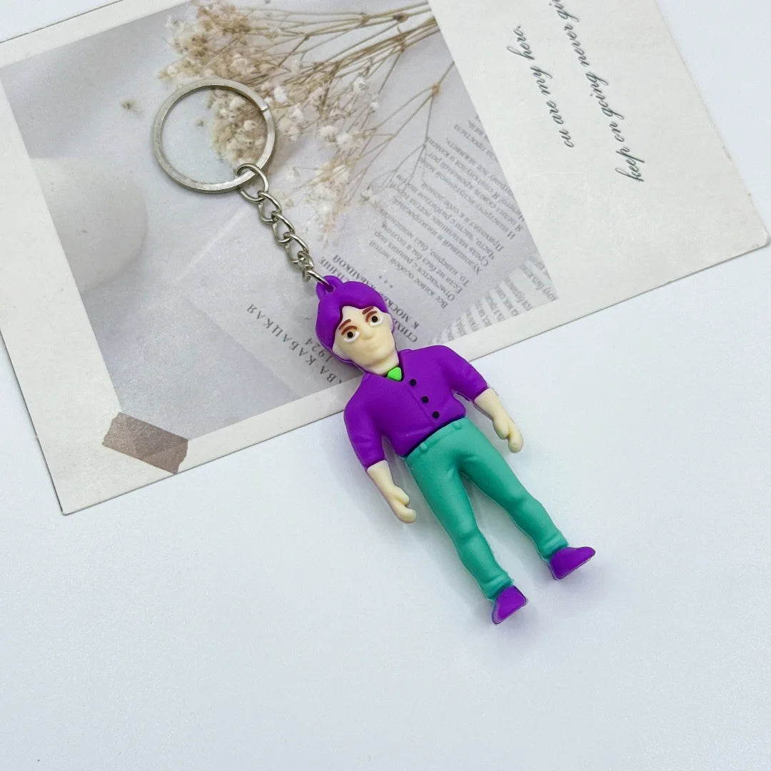 New K-pop Demon Hunters Anime Figure Keyring for Students Car Keychains Rumi Mira Zoey Pendants Backpack Decoration Key Ring