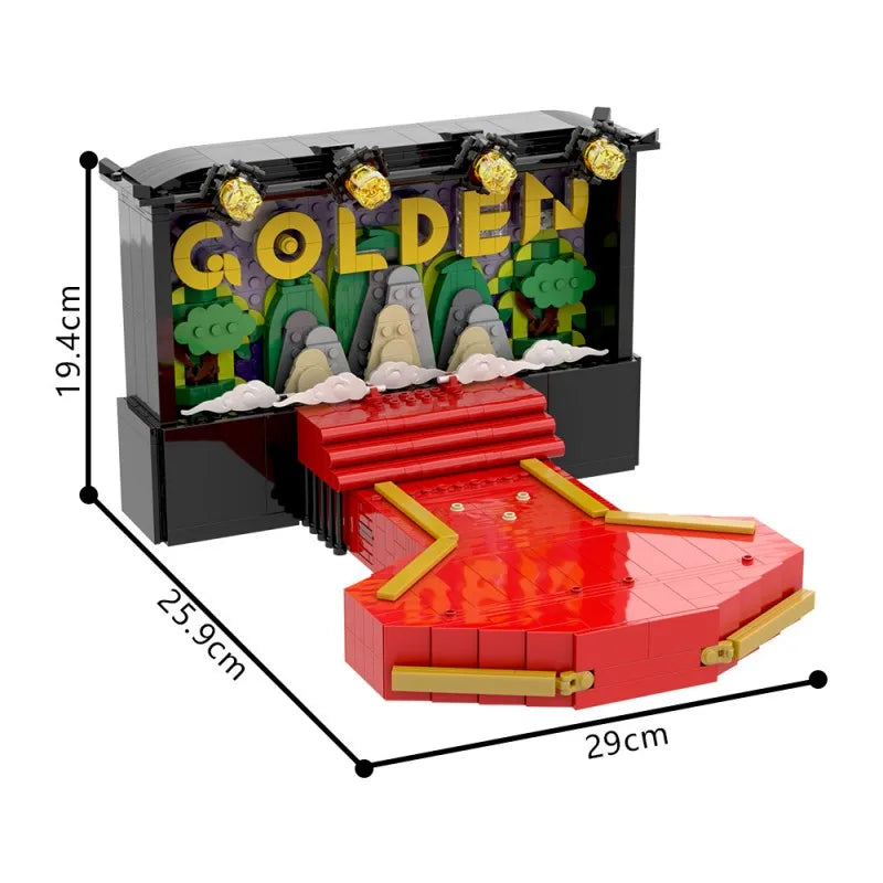 MOC K-pop Demon Hunters Magpie Model Building Blocks Rumi Figure Sussie Demonic Magpie Lion Crow Animal Bricks Toy Gift