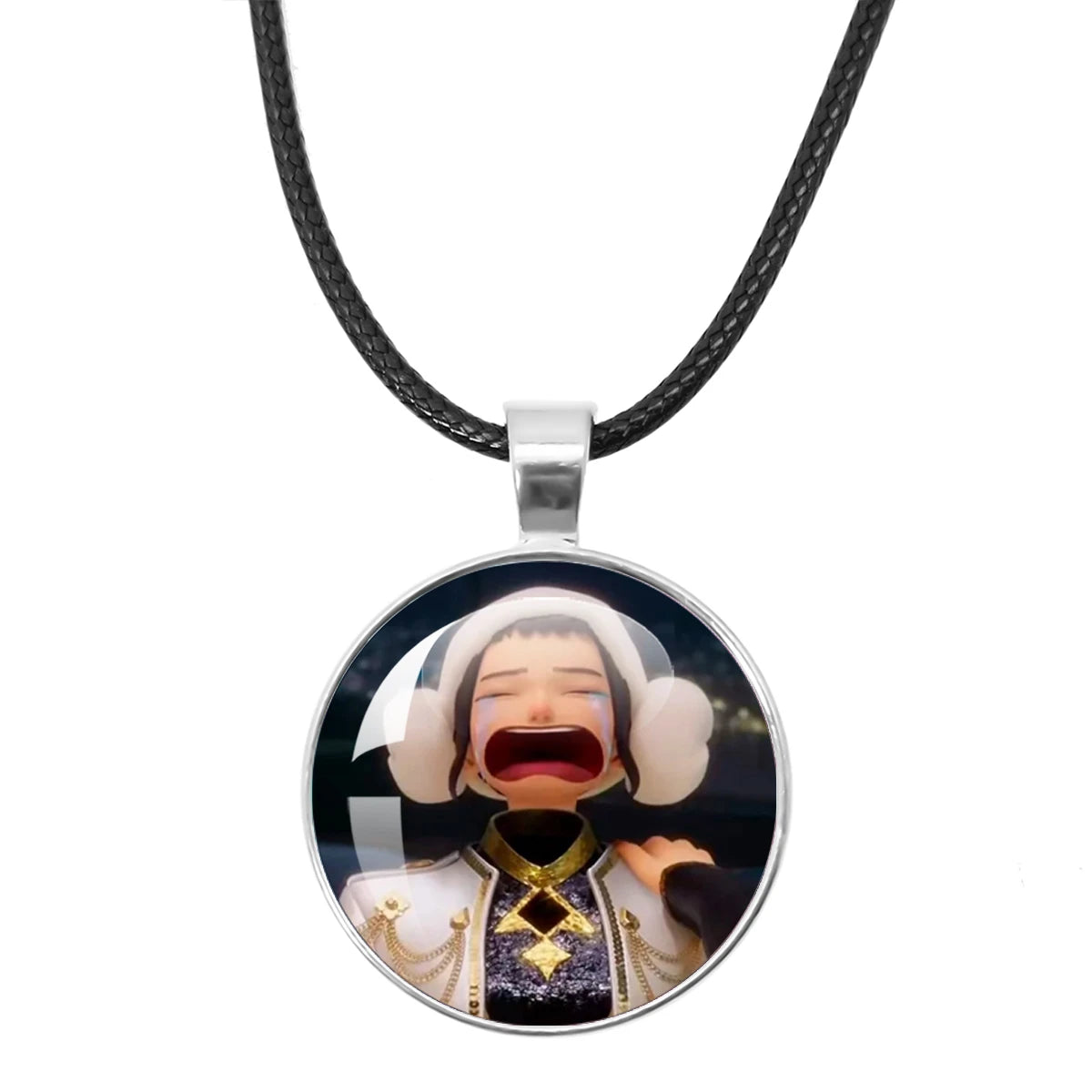 KPop Demon Hunters Leather Rope Necklace Huntr-x Rumi Zoey Mira Pendant Necklace Jewelry Accessories Cosplay Props Fans Gifts