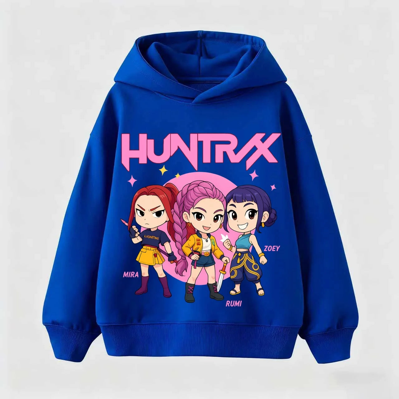 Kpop Demon Hunters Sweatshirt Kids Hoodie Casual Fashion Autumn Winter Boys Girls Warm Anime Clothes