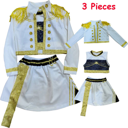 Kids KPop Demon Hunters Zoey Rumi Mira Costume Fancy Dress Cosplay Huntrix Anime Cosplay For Girl Halloween Carnival Party