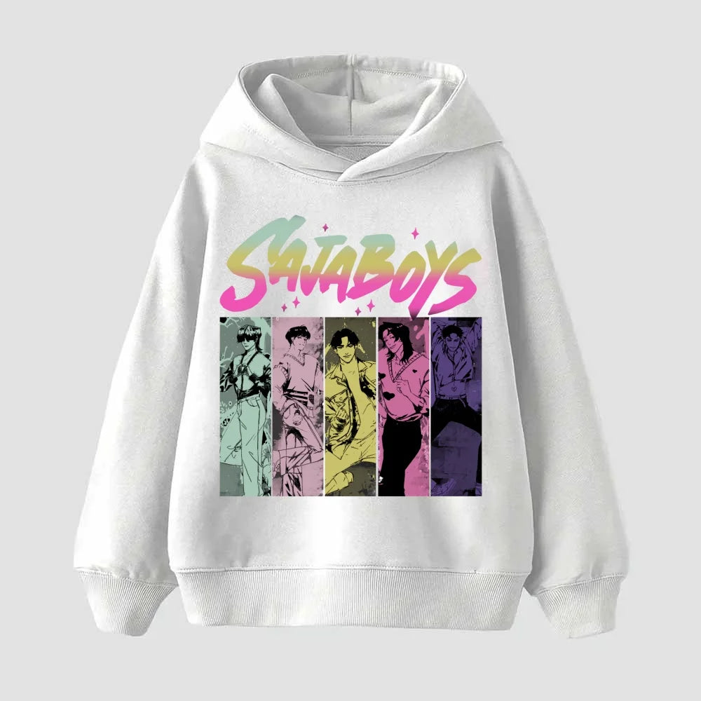 Kids Boys Girls Anime Clothes Kpop Demon Hunters Casual Fashion Warm Autumn Winter Sweatshirt Hoodie