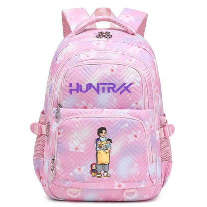 KPop Demon Hunters Backpack Rumi Mira Zoey HUNTR/X Saja Boys Print Cartoon School Bag Large Capacity Student Travel Backpacks