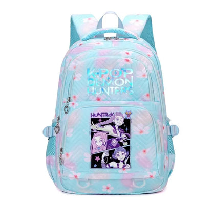 K-Pop Demon Hunters Boys Girls Backpack Huntrix Travel Knapsack Schoolbag Rucksack Women Shoulder Bag Halloween Birthday Gifts