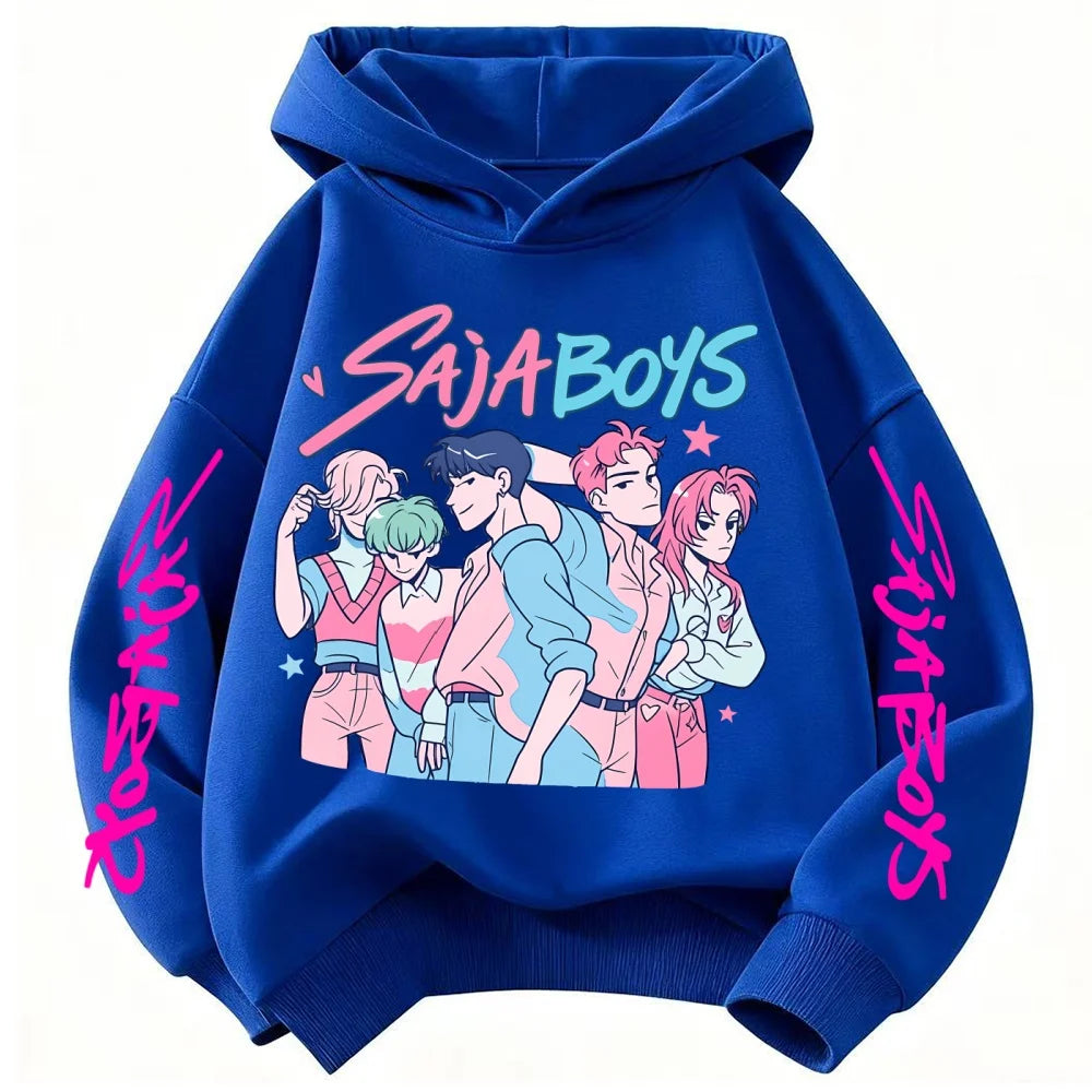 Toddler Girl Clothes KPop Demon Hunters Fashion Hoodie Clothes Child Girl Movie New Sweatshirts K-Pop Demon Hunters Casual Tops