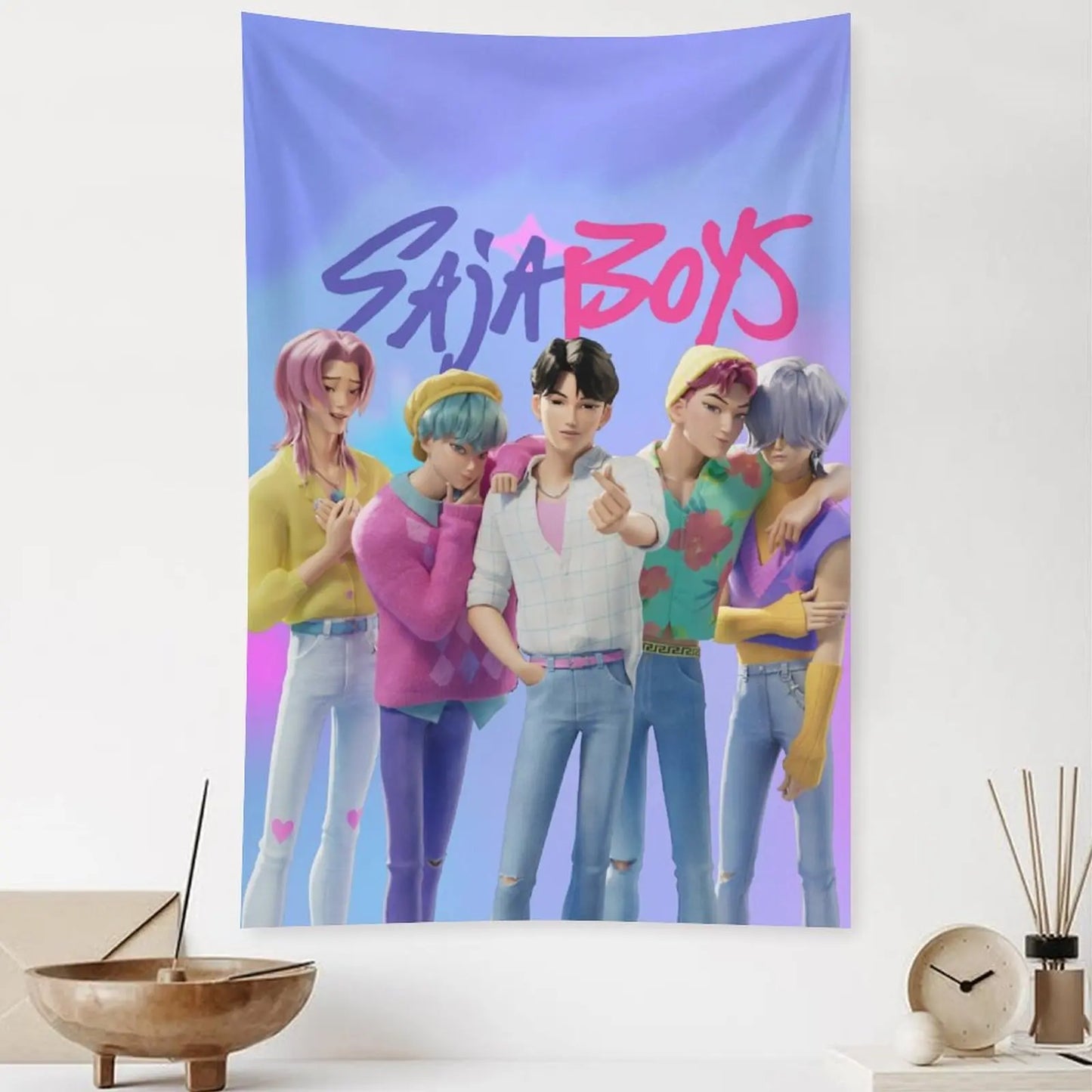 Huntrix KPop Demon Hunters Tapestry Wall Decor, 40''x60'' Tapestry Gift Applicable To Wall Decor Art Tapestry