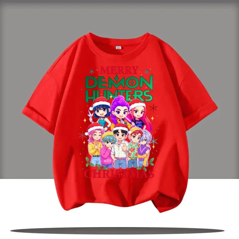 Children's Clothing KPop Demon Hunters Fans Gifts Kids Clothes Fashion Casual Tops 2025 Hot Movie Soft Baby Girls T Shirt