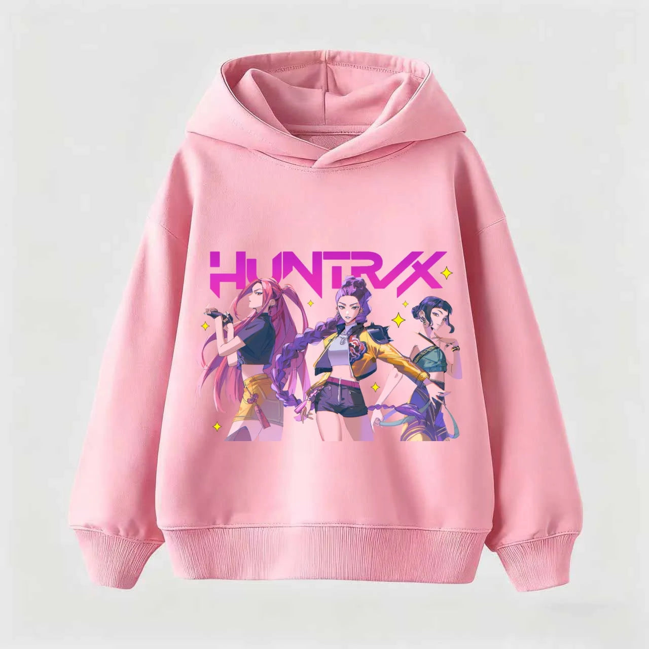 Movie New Kids K-Pop Demon Hunters Hooded Tops Toddler Girl Clothes KPop Demon Hunters Hoodie Girls Fashion Casual Sweatshirt