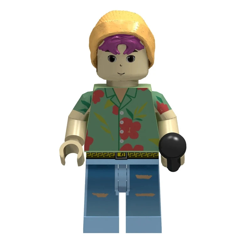 KPOP Demon Hunters Cartoon Model Ornament Kawaii Mini Action Figure Assembly Fans Collection Figures Desktop Decoration Gift