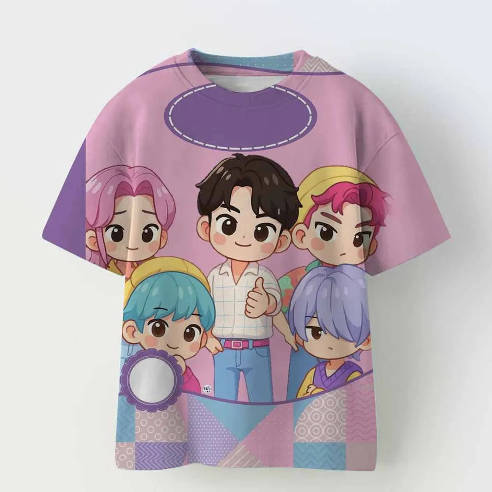 Derpy Tiger Kpop Demon Hunters Shirt for Kids Baby Girl Men Women T Shirt Cute Tiger Cartoon Clothes 2025 Hot Movie Print Soft