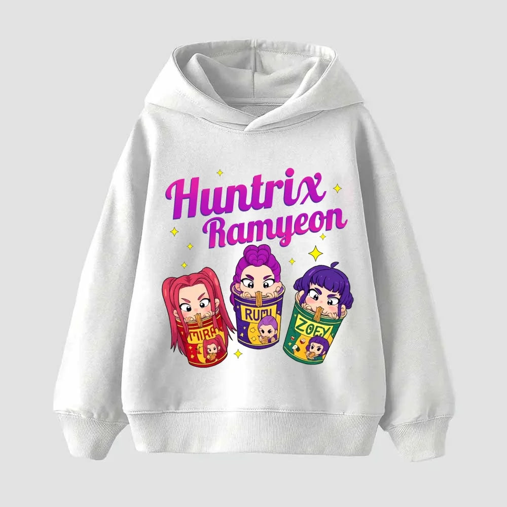 Movie New Kids K-Pop Demon Hunters Hooded Tops Toddler Girl Clothes KPop Demon Hunters Hoodie Girls Fashion Casual Sweatshirt
