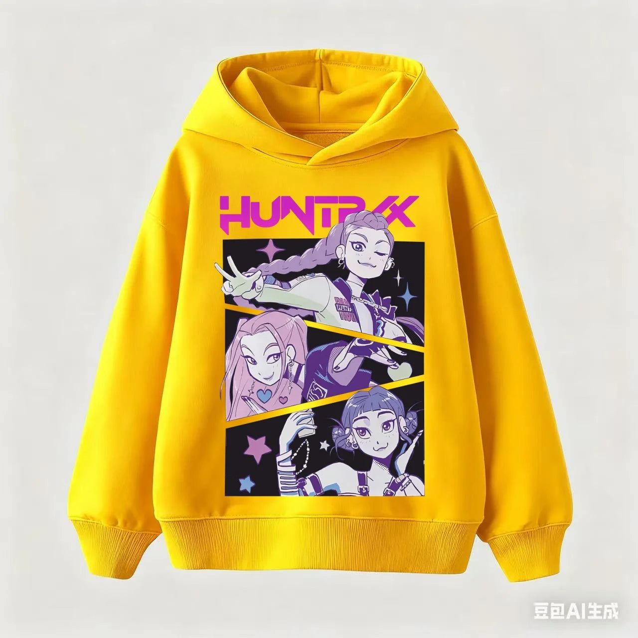 Girls Fashion Casual Sweatshirt Movie New Kids K-Pop Demon Hunters Hooded Tops Toddler Girl Clothes KPop Demon Hunters Hoodie