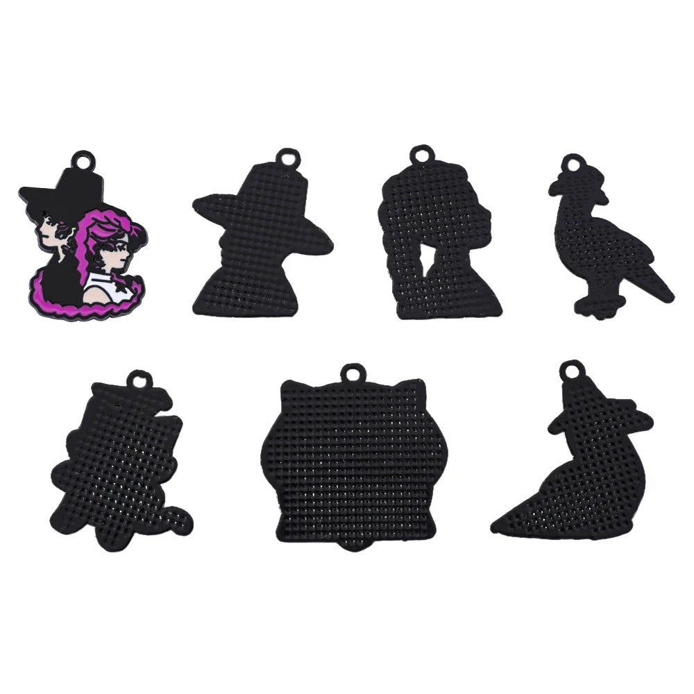 10pcs K-Pop Demon Hunters Fashion Cartoon Anime Alloy Accessories DIY Bracelet Necklace Earring Pendant Wholesale