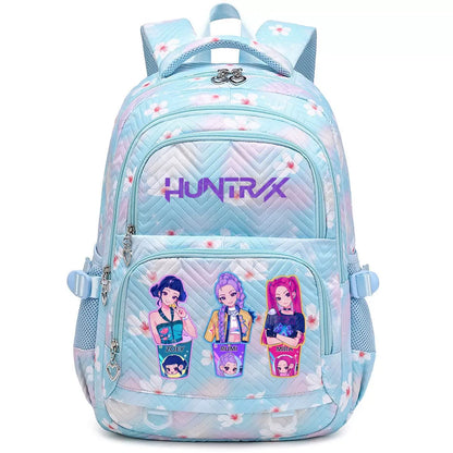 Kpop Demon Hunters Backpack Cartoon Rumi Mira Zoey HUNTR/X Saja Boys Print Schoolbag Large Capacity Student School Bas for Girls