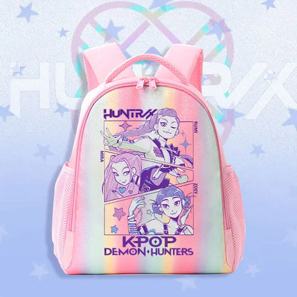 Schoolbag KPop Demon Hunters Children's Backpack Rainbow for K-POP HUNTR/X Rumi Mira Zoey Backpack Gifts Bag Shoulders Bag
