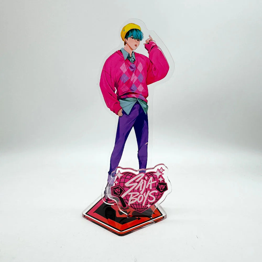 K-Pop Demon Hunters Superstar Rumi Mira Zoe Acrylic KeyChain Standing Plates Backpack Decoration Pendant Ornament Accessories