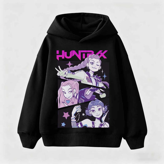 Girls Fashion Casual Sweatshirt Movie New Kids K-Pop Demon Hunters Hooded Tops Toddler Girl Clothes KPop Demon Hunters Hoodie