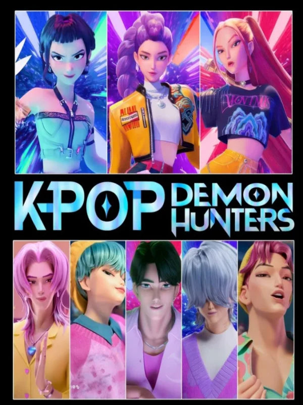 Saja Boys K Pop Demon Hunters Movie Poster Print For Bedroom Living Room Decor Cartoon Music Band Canvas Painting Wall Art