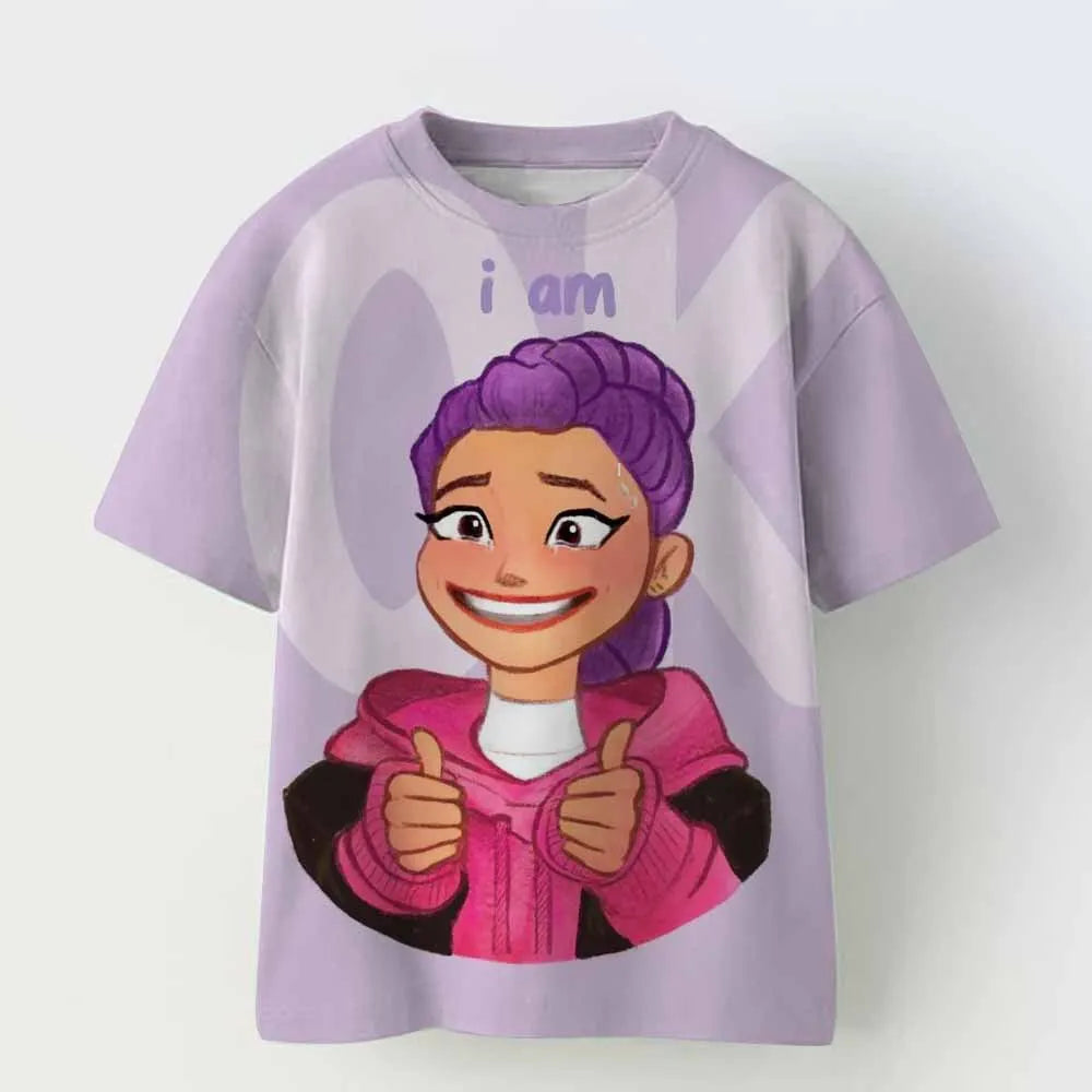 Derpy Tiger Kpop Demon Hunters Shirt for Kids Baby Girl Men Women T Shirt Cute Tiger Cartoon Clothes 2025 Hot Movie Print Soft