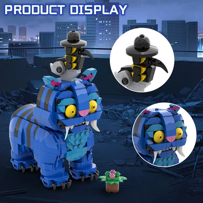 MOC K-pop Demon Hunters Magpie Model Building Blocks Rumi Figure Sussie Demonic Magpie Lion Crow Animal Bricks Toy Gift