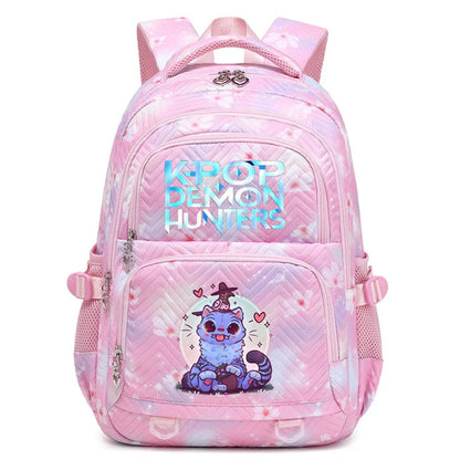 K-Pop Demon Hunters Boys Girls Backpack Huntrix Travel Knapsack Schoolbag Rucksack Women Shoulder Bag Halloween Birthday Gifts