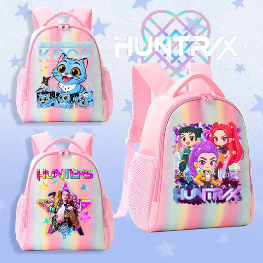 Schoolbag KPop Demon Hunters Children's Backpack Rainbow for K-POP HUNTR/X Rumi Mira Zoey Backpack Gifts Bag Shoulders Bag