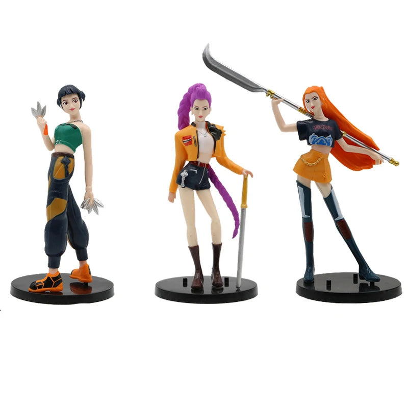 2026 Hot Anime Kpop Demon Hunters Figure Model Toy Cartoon Gaming Peripherals Desk Decoration Collection Figures Model Toy Gift