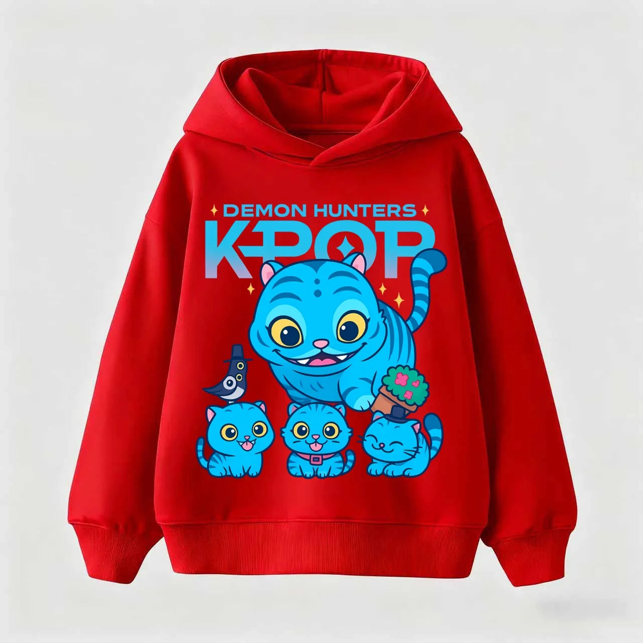 Children's sweatshirt Korean Wave Demon Hunter Print Fashion Casual 2025 Movie Round Neck Girl Casual Clothing