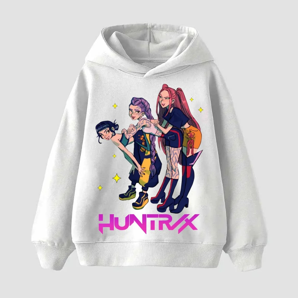 KPop Demon Hunters Hoodies For Kids 2025 Hot Movies Sweatshirt Cartoon Hoodie For Boys Girls Fashion Hoodie For Women Men