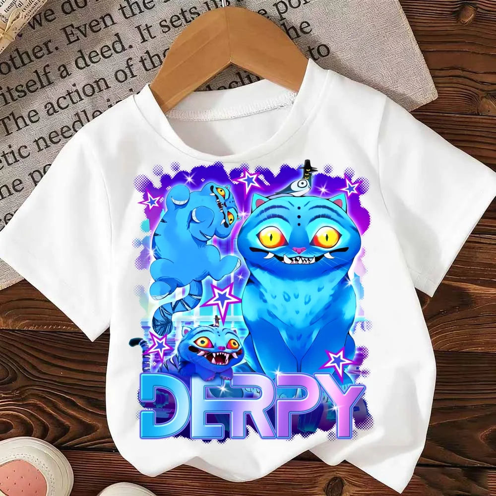 Fashion Casual Kids T-shirt KPop Demon Hunters Cotton Tshirt Clothes Cool Girls Tee Top Funny Gift for Fans