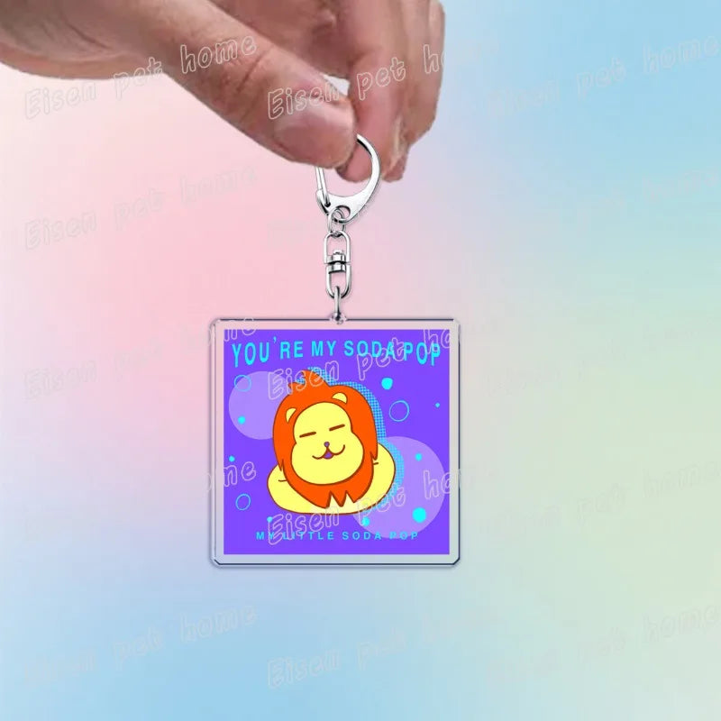 Kpop Demon Hunters Huntrix Saja Boys Keychain Llavero Accessories Bag Rumi Zoey Jinu Ramen Keychains Keyrings Jewelry Fans Gift