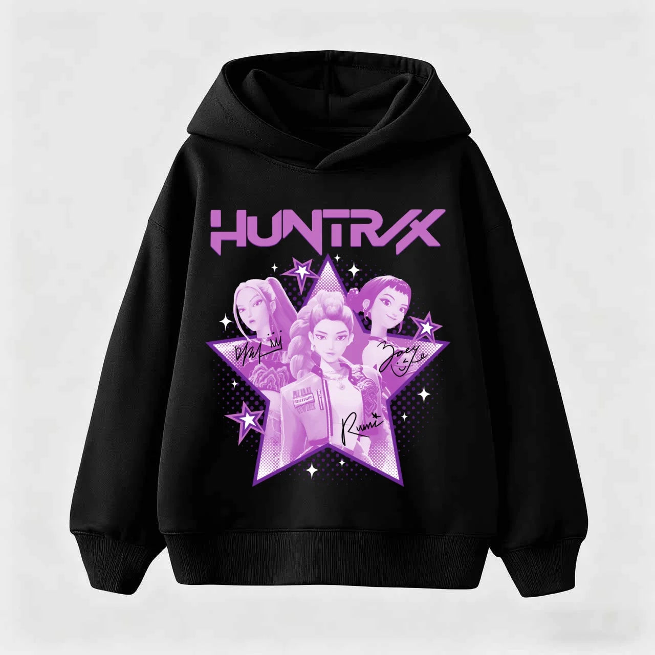 K-pop Demon Hunters Hoodies Girl Thin Hooded Sweatshirt Autumn Tracksuit Hood Sportswear Long Sleeve Pullover Kids Clothings Gif