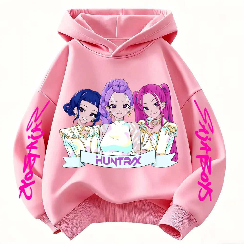 Comfortable Warm Winter Clothes for Children Fashionable Trendy Devil Hunter Casual Sweaters for Girls Boys