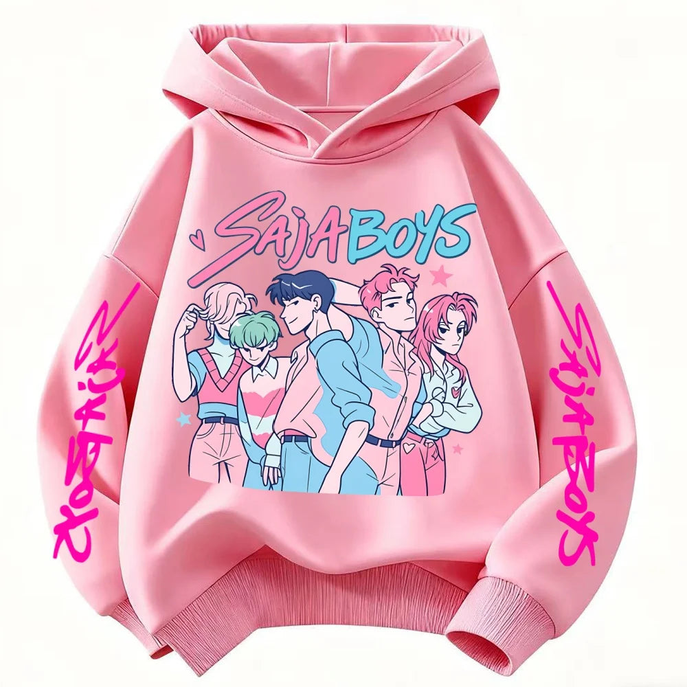 Toddler Girl Clothes KPop Demon Hunters Fashion Hoodie Clothes Child Girl Movie New Sweatshirts K-Pop Demon Hunters Casual Tops