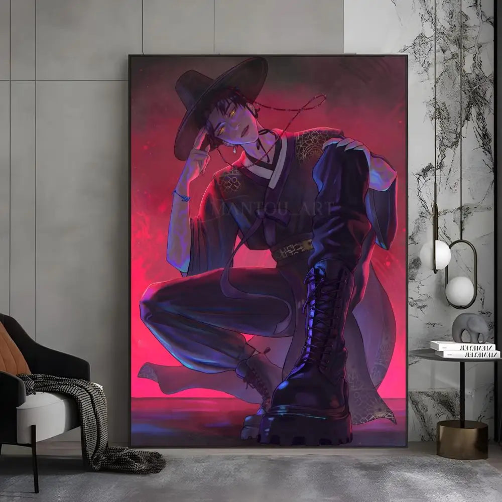KPop S-saja Boys Demon Hunters  Poster Premium Aesthetic Posters Sticker For Living Room Or Bar Painting Decoration Wall Art