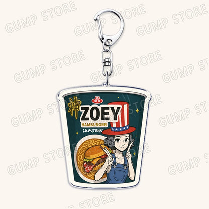 Hot Kpop Demon Hunters Huntrix Saja Boys Keychains for Accessories Jewelry Rumi Zoey Jinu Mira Sold My Soul Keyrings Fans Gifts