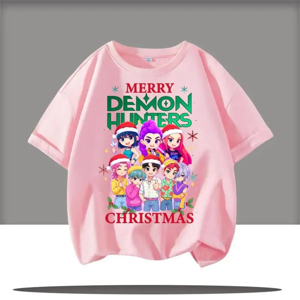 Children's Clothing KPop Demon Hunters Fans Gifts Kids Clothes Fashion Casual Tops 2025 Hot Movie Soft Baby Girls T Shirt