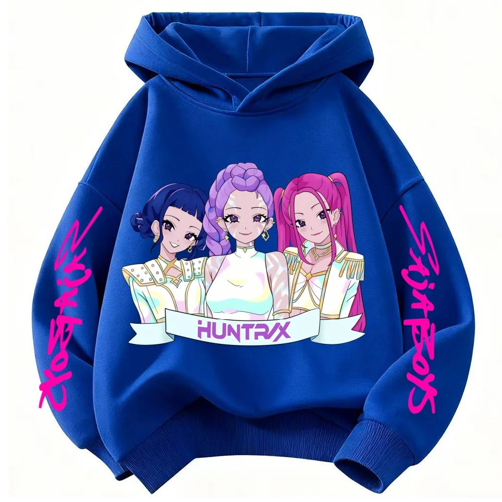 Comfortable Warm Winter Clothes for Children Fashionable Trendy Devil Hunter Casual Sweaters for Girls Boys