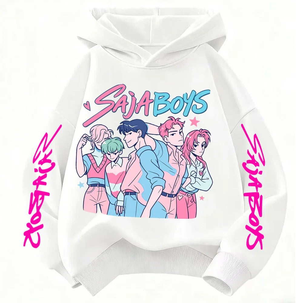 Toddler Girl Clothes KPop Demon Hunters Fashion Hoodie Clothes Child Girl Movie New Sweatshirts K-Pop Demon Hunters Casual Tops