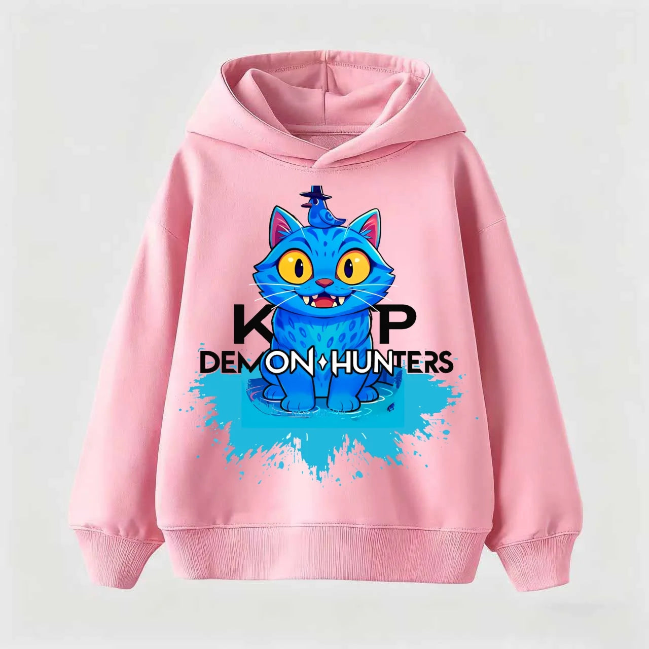 New Children's sweatshirt Korean Wave Demon Hunter Print Fashion Casual 2025 Movie Round Neck Girl Casual Clothing