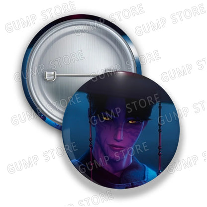 Kpop Demon Hunters Badges for Jewelry Accessories Bag Decor Huntrix Saja Boys Rumi Zoey Jinu Tinplate Button Brooch Pins Gifts