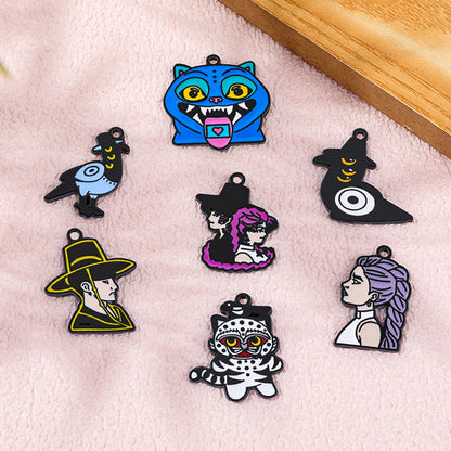 10pcs K-Pop Demon Hunters Fashion Cartoon Anime Alloy Accessories DIY Bracelet Necklace Earring Pendant Wholesale