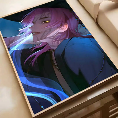 Hot Movie K-pop D-Demon H-Hunters Anime Poster Waterproof HD Art Wall Decal Self-Adhesive Print. Aesthetic Home Room Decor for L