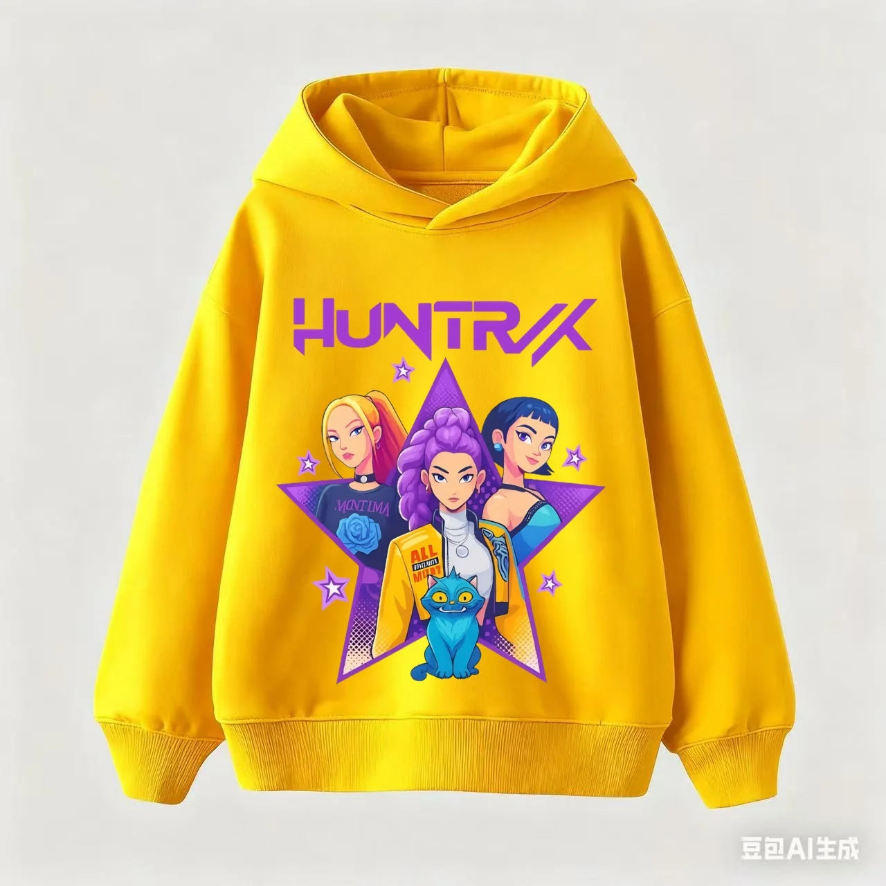 KPop Demon Hunters Hoodies Baby Girl Boy Clothes Fashion Casual Hooded Sweatshirts K-Pop Demon Hunters Pullover Kids Outfits Gif