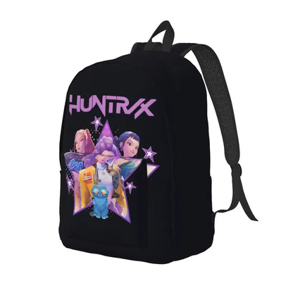 Kpop Demon Hunters Huntrix Backpack for Men Women Teenage Student Hiking Travel Daypack 2025 Movie Laptop Canvas Bags Outdoor