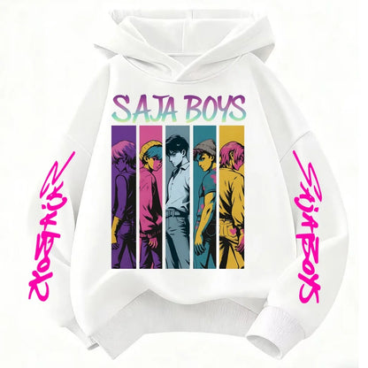 Y2K KPop Demon Hunters Hoodies Teenage Girls Boys Rumi KPop Demon Hunters Hoody Autumn Casual Long Sleeve Children's Clothing