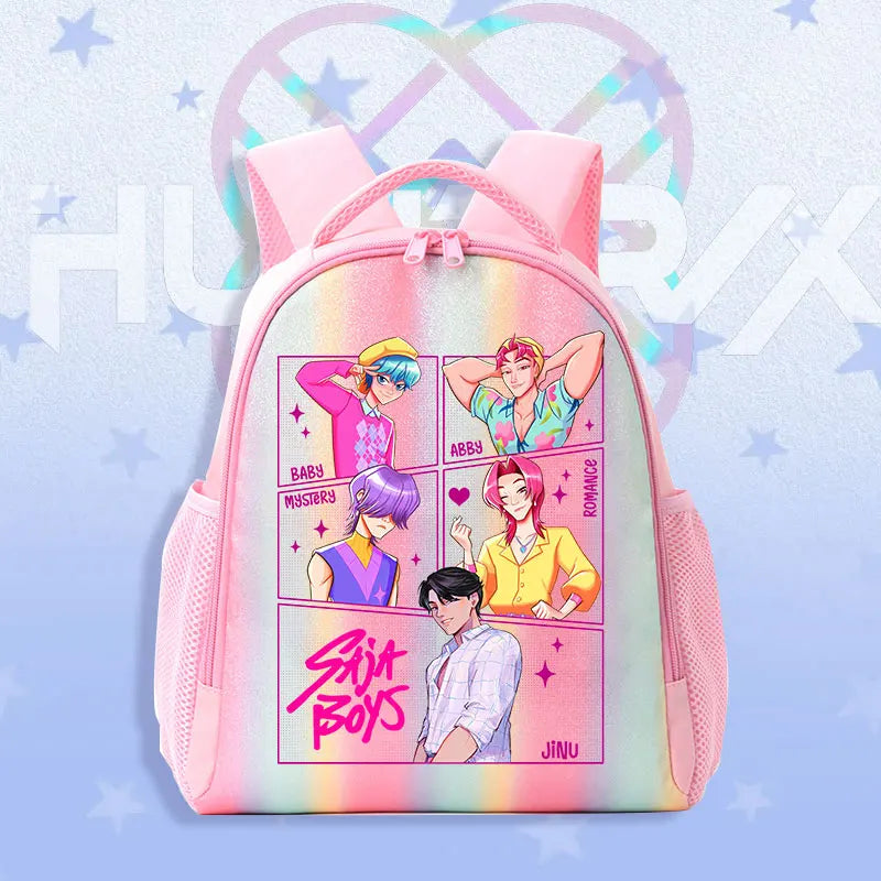 Schoolbag KPop Demon Hunters Children's Backpack Rainbow for K-POP HUNTR/X Rumi Mira Zoey Backpack Gifts Bag Shoulders Bag