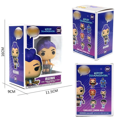 KPOP Demon Hunter 4 inch head can move a variety of styles of tiger PVC model game surrounding ornaments Christmas toy gifts